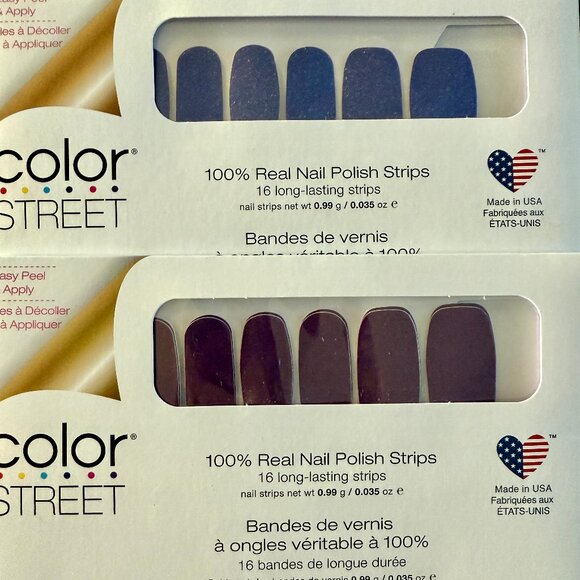 New Color Street 2-Pc Juneau the Drill & New York Minute Nail Strips Press On - Picture 5 of 5